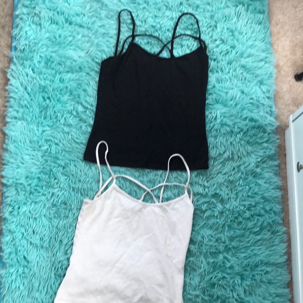 Cross chest tank top
